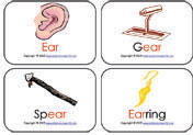 ear-mini-diphthong-flashcards